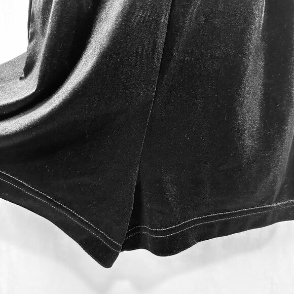 Forever 21 Velvet Sleeveless Romper Womens Small Black Choker Lace Back Party - Picture 11 of 16